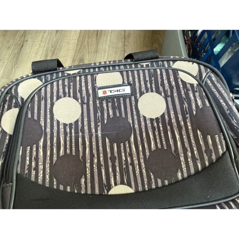 Prabal Gurung Target Neiman Marcus Polka Dot Stripe Tote Bag Black White